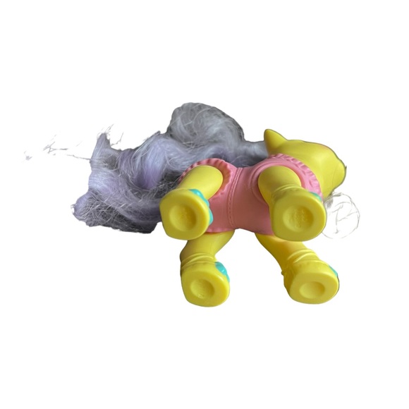 Vintage 1990 G1 My Little Pony Baby Toe Dancer MLP Yellow Pink Purple Ballerina - Picture 14 of 16